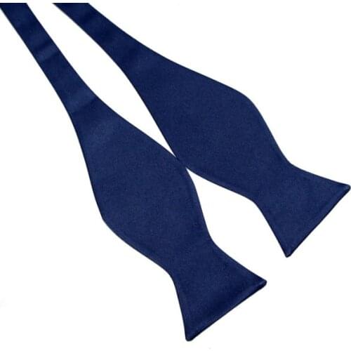 New Style Mens Bowties Solid Color Plain Silk Tie Male Fashion Bow Ties 8 Colors z1