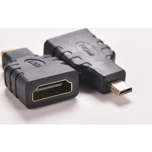 Micro HDMI(Type D) Male To HDMI(Type A) Female Adapter Connector For HDTV