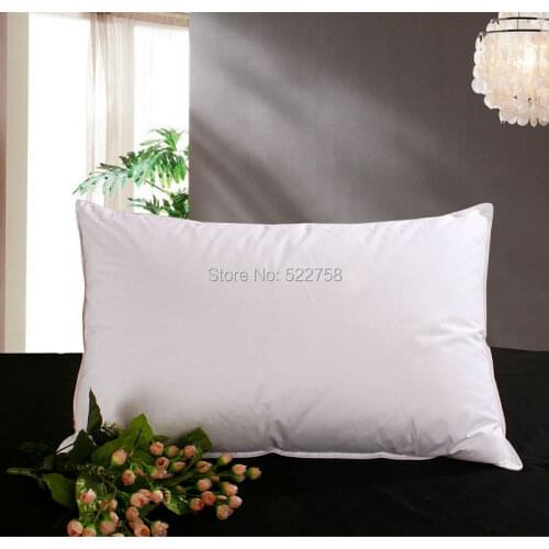 Frim Single pillow 95% white goose down pillow 75*45cm white stuffed 28 oz Filling power 800+ white goose down free shipping