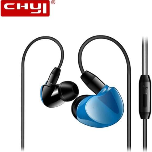 CHYI Sport Wired Earphone 3.5mm Jack Music Headphone Earbud With Microphone Hands Free Ear Hook Headset For Samsung Xiaomi