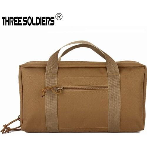 Tactical Gun Bag Case Pistol Carry Bag Military Handgun Holster Durable Padded Pistol Carrier Hunting Accessories Fishing Kit