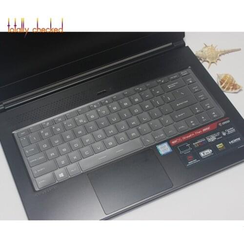 Ultra Thin Soft TPU Keyboard Protector Skin Cover for 15.6" MSI GS65 GS 65 8RE-014CN Stealth THIN 15.6 inch Gaming Laptop