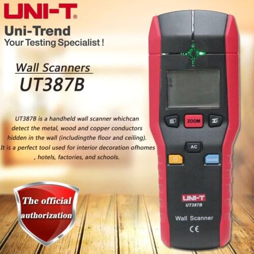 UNI-T UT387B Handheld Fast Wall Detector Metal / Wood Beam / Charged Wire Multifunction Wall Wall Detection Detector