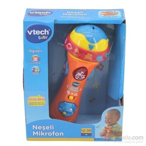 V-Tech Cheerful Microphone Baby Real Microphone Karaoke Sound Effect 18 Different Melodies Classical Music Toy