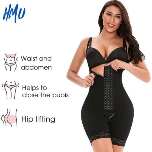 High waist three breasted long non-slip waist belly contracting and waist slimming body shaper
