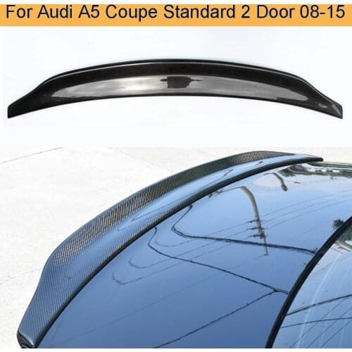 Carbon Fiber Car Racing Rear Spoiler Wing for Audi A5 Coupe Standard 2 Door Only 2008 - 2015 Non for S5 Sline Rear Trunk Spoiler
