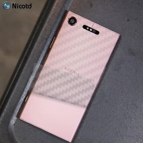 For Sony XA Ultra XA1 Plus Carbon Fiber Protector Back Film For Sony XZ1 Compact Scratchproof Soft Protective Not Tempered Glass