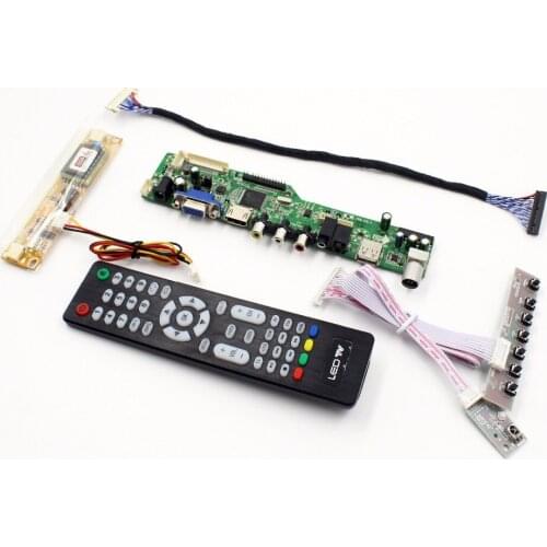 LCD TV controller board with TV AV VGA Audio USB HDMI-Compatible for 20 inch lcd panel 1600x900 LTM200KT03 M200RW01 V1M200O1-L02