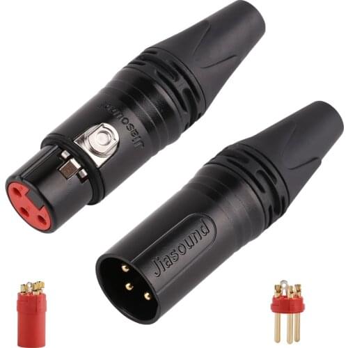 1 Pair XLR male and female XLR cable connector, card faucet, audio and video, XLR Connector