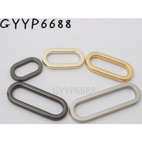 10-30-100pcs 5 sizes 6 colors 16-19-26-31-38-50mm inner die casting rectangle edge square buckle for handbag oval buckles