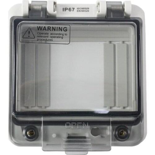 4P 4 Bit Air Switch Leakage Circuit Breaker Panel Waterproof Transparent Protective Cover