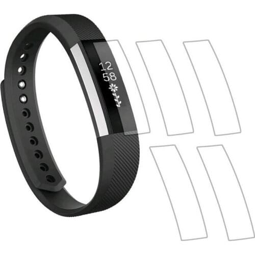 5pieces Ultra Clear HD Soft Protective Film Guard For Fitbit Alta / Alta HR Band Display Protection Full Screen Protector Cover