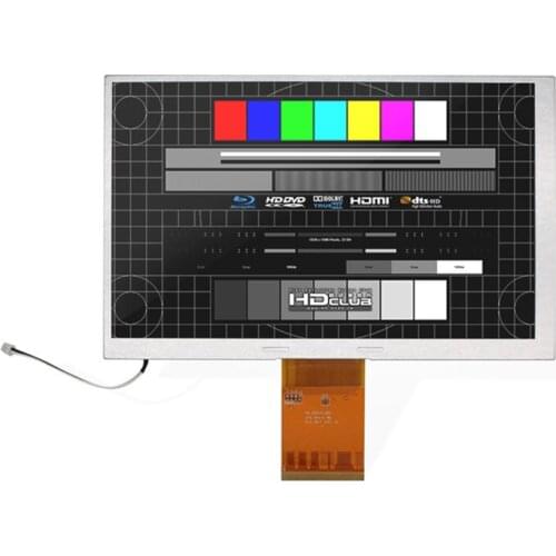 7 inch A070VW08 V2 LCD screen car Display 165*104 4-wire resistive touch screen Car navigation DVD LCD