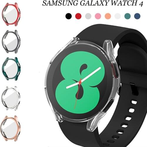 Case For Samsung Galaxy Watch 4 40mm 44mm Cover Bumper Protective Full Coverage Silicone TPU Screen Protection Shell Accessories