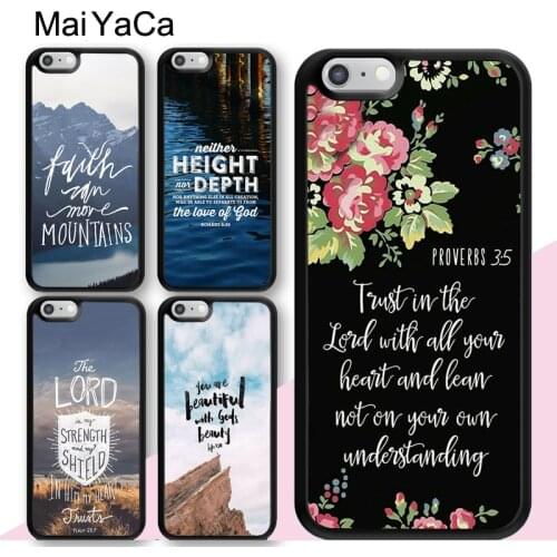 MaiYaCa Bible Verse Jesus Christ Christian Case For iphone 12 mini 11 Pro MAX X XR XS MAX SE 2020 6S 7 8 Plus 5S Cover