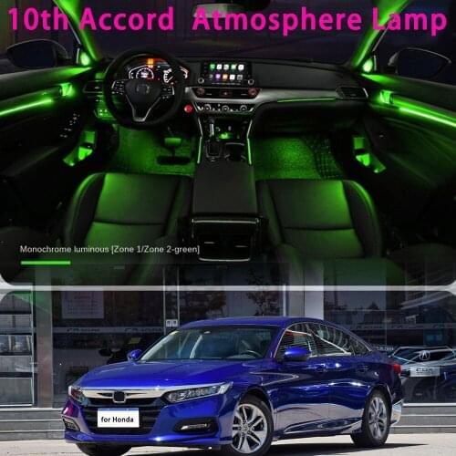 64-color multiple lighting modes Model-free wiring for Hondas tenth-generation Accord car ambient light
