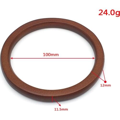 Wood Round Shaped Handle Replacement for Handbags Women Travel Causal Beach Bags Bag Accessories