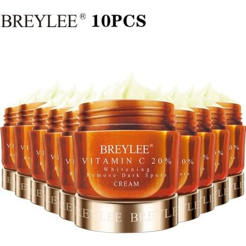 BREYLEE VitaminC Cream 20% VC Whitening Facial Fade Freckles Remove Dark Spots Melanin Remover Skin Brightening Cream Face Care