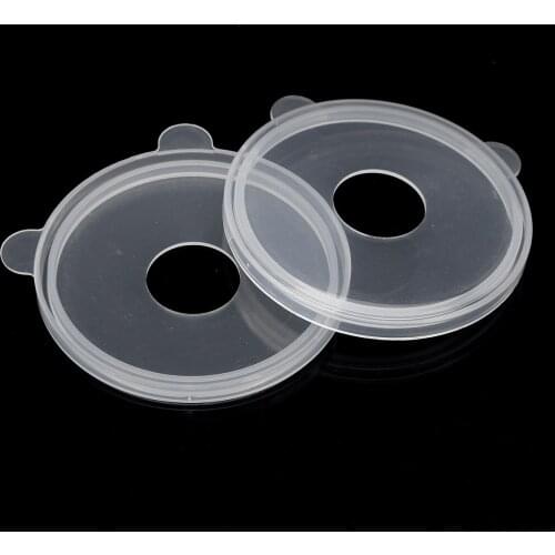 5Pcs Milk tea Cup Lids coffee Cup Lids Spill Proof Splash Resistant Lid Cover with Hole Replacement For 530-1000ml PP Cups