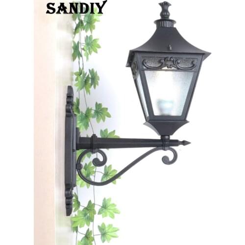 SANDIY Outdoor Wall Light IP65 Waterproof Vintage Sconce for House Doorway Porch Villa Garden Retro Exterior Wall Lamp E27/E26