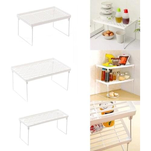 Desktop Wrought Iron Layered Shelf Storage Shelf Storage Cabinet Compartment Inner Saving Holders Space Cupboard D2W1