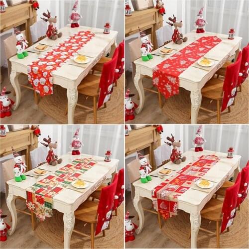 NEW Christmas Table Runner Elegant Eye-catching Tablemat for Indoor Outdoor Decoration #W0