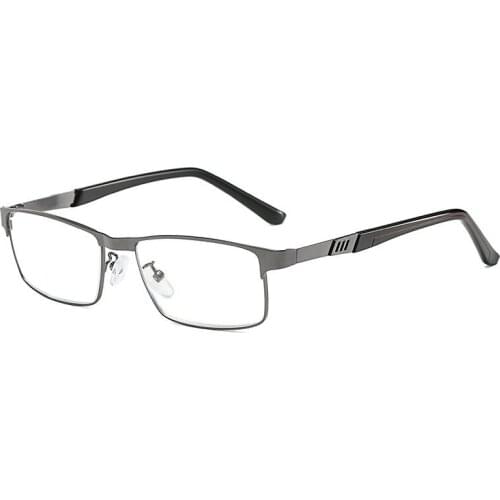 New Anti-blue Light Reading Glasses For Men Women Comfortable Steel Leather Myopia Glasses Gafas +1.0+1.5+2.0+2.5+3.0+3.5+4.0