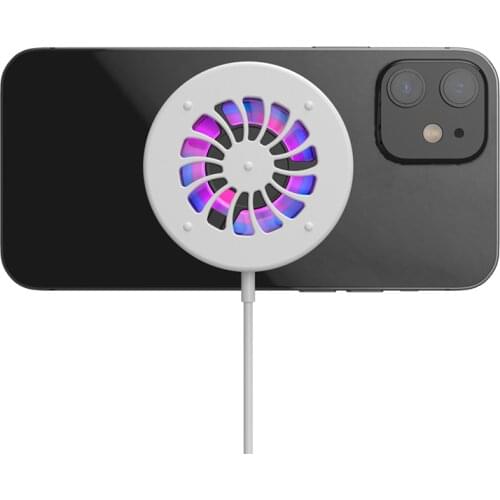 Wireless charging Phone Cooler Phone Cooling Fan Cooling for iPhone Samsung Xiaomi Support Smartphone Cooling Pad For Gaming