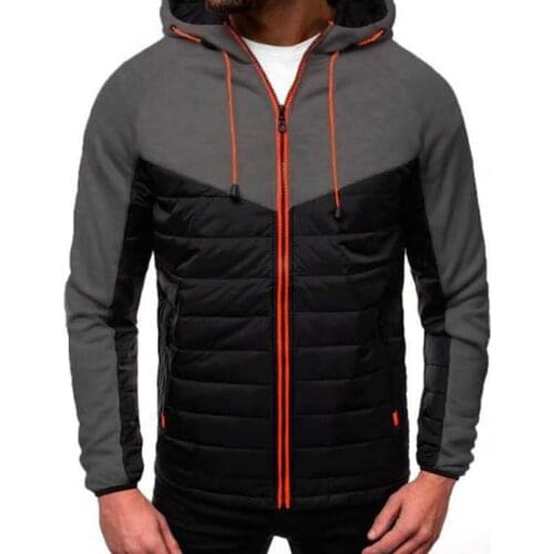 Autumn Fashion Sports Jacket Mens Slim Fit Splicing Jackets Zip up Long Sleeve Coat Casual Male Cardigan Clothing Sweatshirts