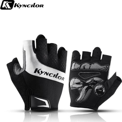 Half Finger Gloves Cycling Anti-slip Anti-sweat Men Women Breathable Anti-shock Sports Gloves MTB Bike Bicycle Glove
