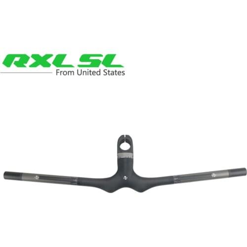RXL SL Mountain Bike Handlebar Carbon Mtb Integrated Flat Carbon Handlebars With Stem 28.6mm 3K Matte Cycling Handle Bars