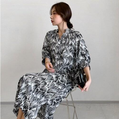 2021 Plus Size Print Summer Dress Evening Long Vintage Dress Party Oversize Short Sleeve Beach Women Dresses Robe Vestido Prom