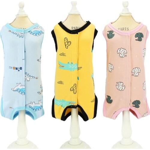Pet Dog Cat Vest Weaning Anti-licking Clothes Postoperative Protective Clothing Cotton Sterilization Suit Soft Pet Supplies New