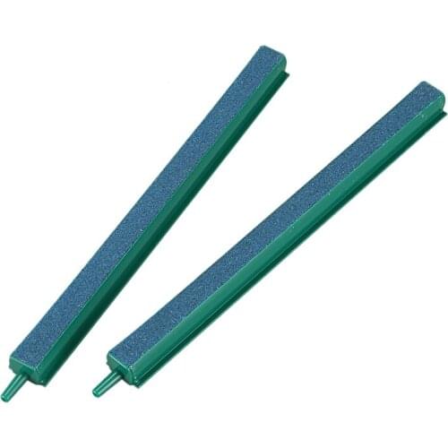 2 Pcs Fish Tank Air Bubble Airstone Bar 8" Green Blue