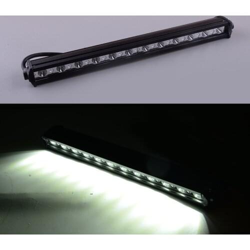 36W 13" Slim Single-Row LED Work Lamp Off-Road Light Bar Driving Lights Fit for Boat SUV Truck ATV