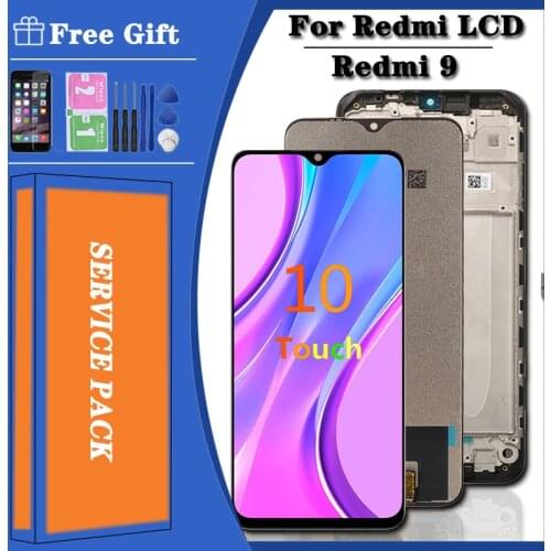6.53 Original For Xiaomi Redmi 9 LCD Display Touch Screen Digitizer For Redmi 9 M2004J19AG M2004J19C Assembly Replacement Parts
