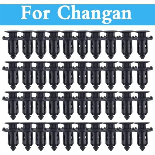 9mm Hole 50pcs Auto Car Parts Panel Trim Clips Plastic Rivet Fastener Black For Changan Cs35 Cs75 Benni Eado Raeton Z-Shine