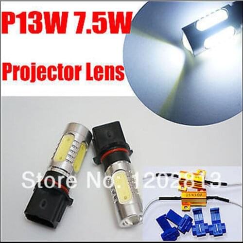 Free Shipping 2 Pcs P13W 7.5W LED High Power White Daytime Fog Lights Bulbs for Skoda Yeti Canbus