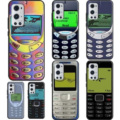 Retro Cellphone For OPPO Realme 6 7 8 Pro Q3 GT Neo C3 C11 C21 Case For OnePlus 9 Pro 7 8 Pro 8T 9R Nord