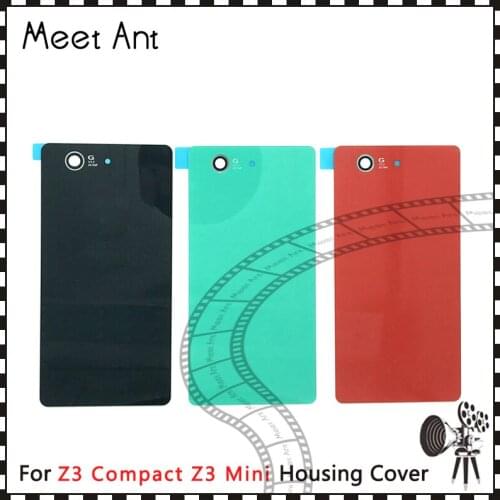 50pcs/lot high quality For Sony Xperia Z3 Compact Z3 Mini D5803 D5833 Back Housing Battery Cover Door Rear Cover
