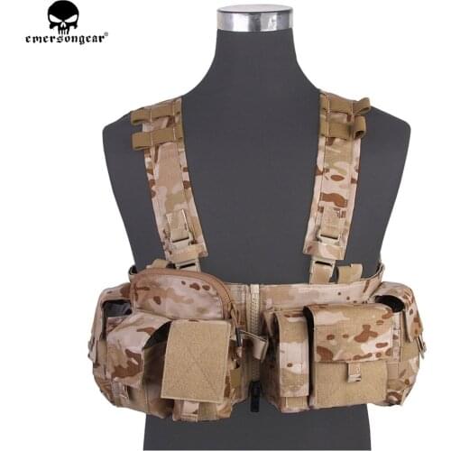 EMERSONGEAR UW Gen V Split Front Chest Rig Body Armor Airsoft Paintball Combat Molle Vest Tactical Chest Rig Multicam EM7451