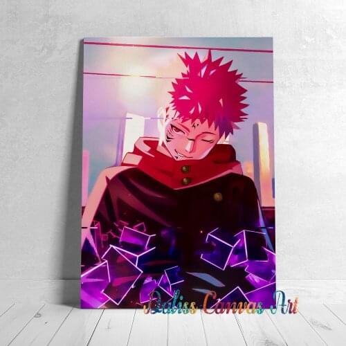 Canvas Anime Yuji Jujutsu Kaisen Pictures Home Manga Decoration Paintings Poster HD Prints Wall Art Modular Living Room Framed