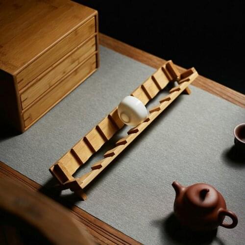 "KingTeaMall" Bamboo Teacup Stand, Teawares, Teasets, Teatools, Gifts