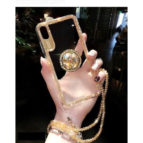 Beautiful Luxury Diamond Phone case For iPhone 11 Pro X XS Max XR 6 6s 7 8 Plus Rhinestone Holder Cover