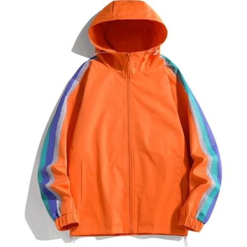 Jacket Male Couple Casual Outerwear 2021 New Spring Autumn Solid Color Collar Sports Trend Jacket Mens