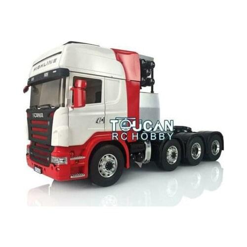 Painted Hercul Sca Cabin 1/14 LESU Metal 8*8 Chassis RC Tractor Truck W/ Motor THZH0615-SMT4