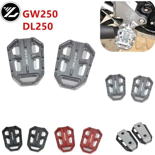 Motorcycle Billet MX Wide Footrests Pedals Rest footrests for suzuki DL250 DL250 V- storm DL 250 GW250