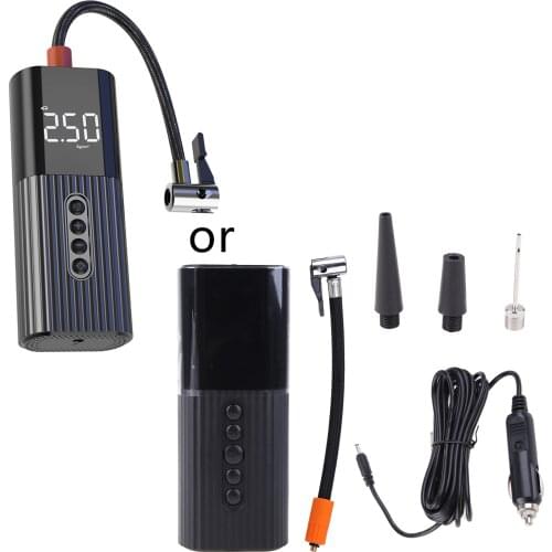 Inflatable Pump Mini Portable Air Compressor with LED Lighting 12V Tyre Inflator