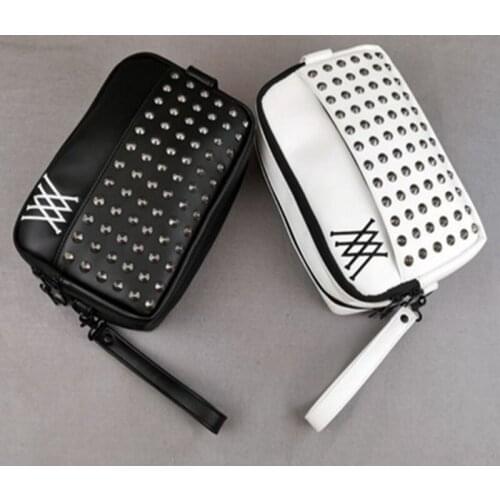 2021 New Golf Club Bag Fashion Trendy Brand ANEW White/Black Color Riveted Golf Small Ball Bag Portable Handbag