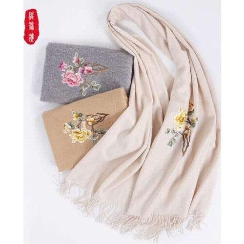 Products in autumn and winter of 2019 cashmere scarf for women shawl dual use soft winter essential shawl dual purpose